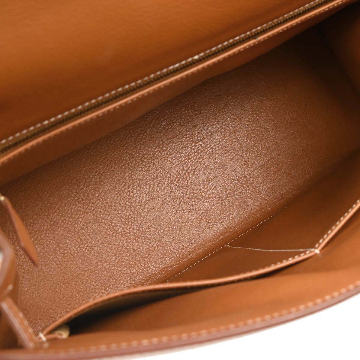 Hermes Blue Natural Toile Jean Vache Kelly 32 Sellier Handbag