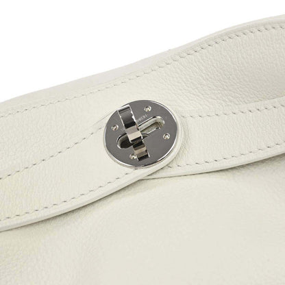 Hermes White Evercolor Lindy 30 Shoulder Bag
