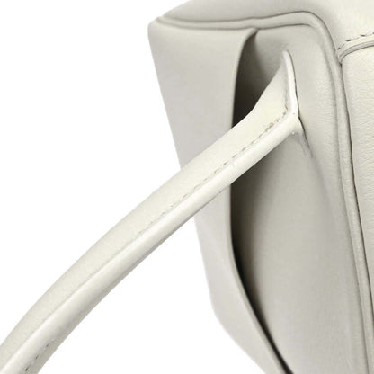 Hermes White Evercolor Lindy 30 Shoulder Bag