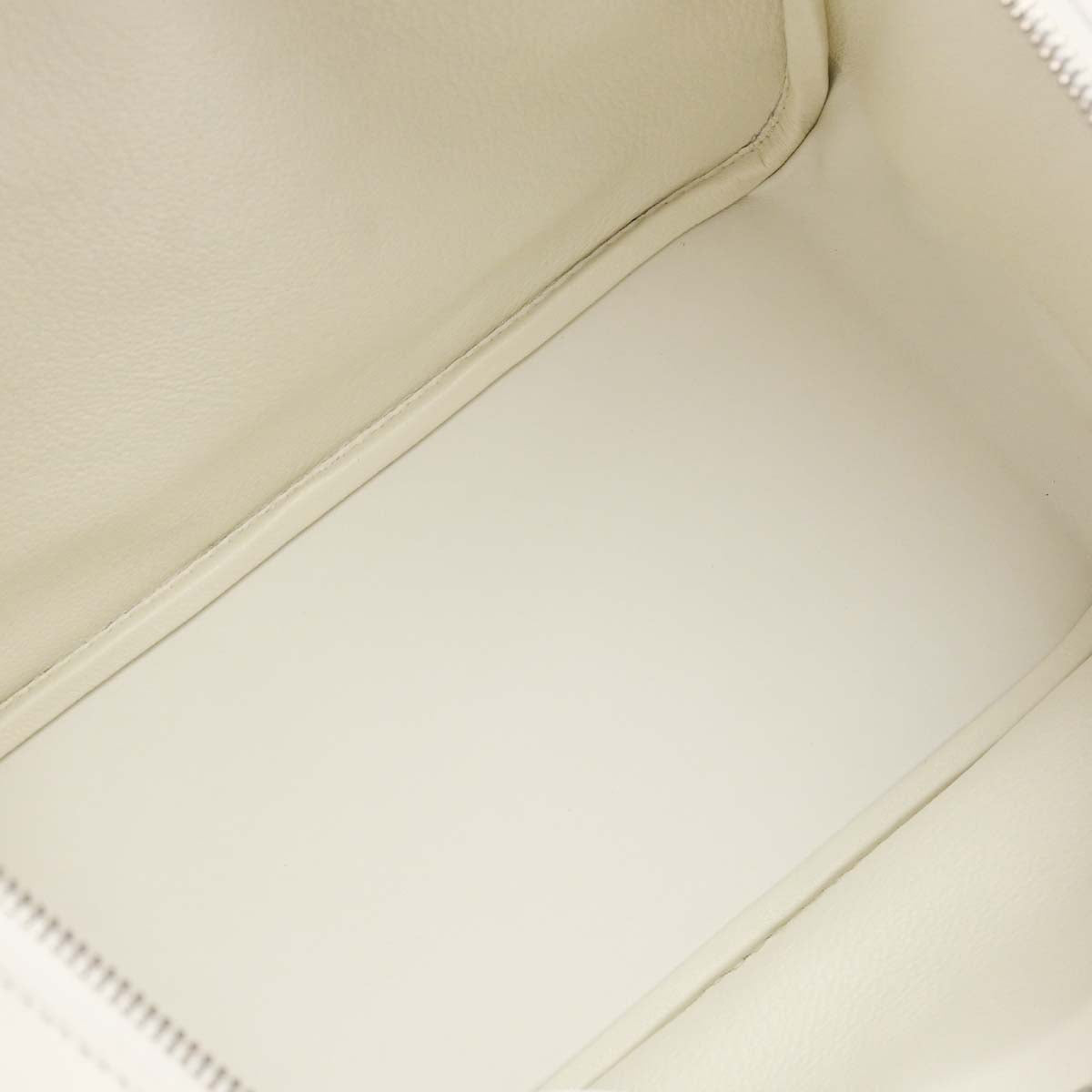 Hermes White Evercolor Lindy 30 Shoulder Bag