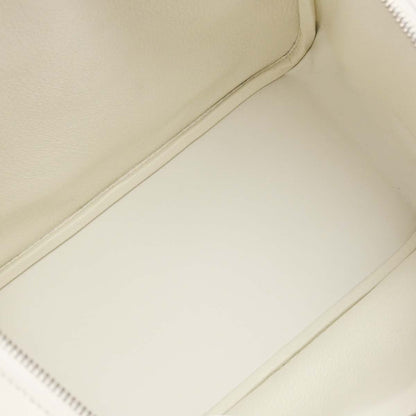 Hermes White Evercolor Lindy 30 Shoulder Bag