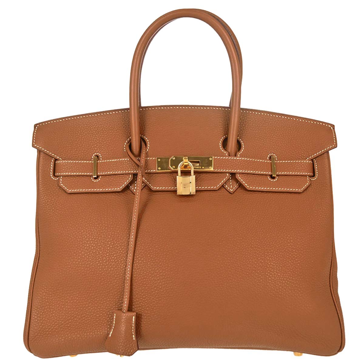 Hermes Gold Togo Birkin 35 Handbag