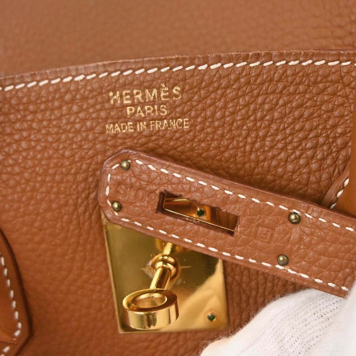 Hermes Gold Togo Birkin 35 Handbag