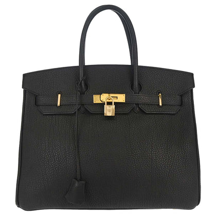 Hermes Black Togo Birkin 35 Handbag