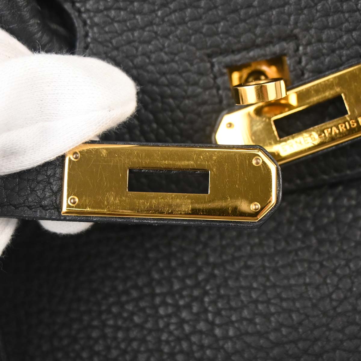 Hermes Black Togo Birkin 35 Handbag