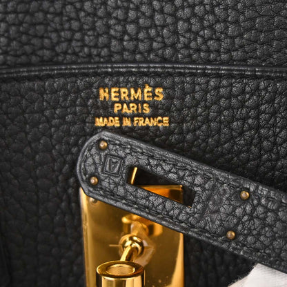 Hermes Black Togo Birkin 35 Handbag