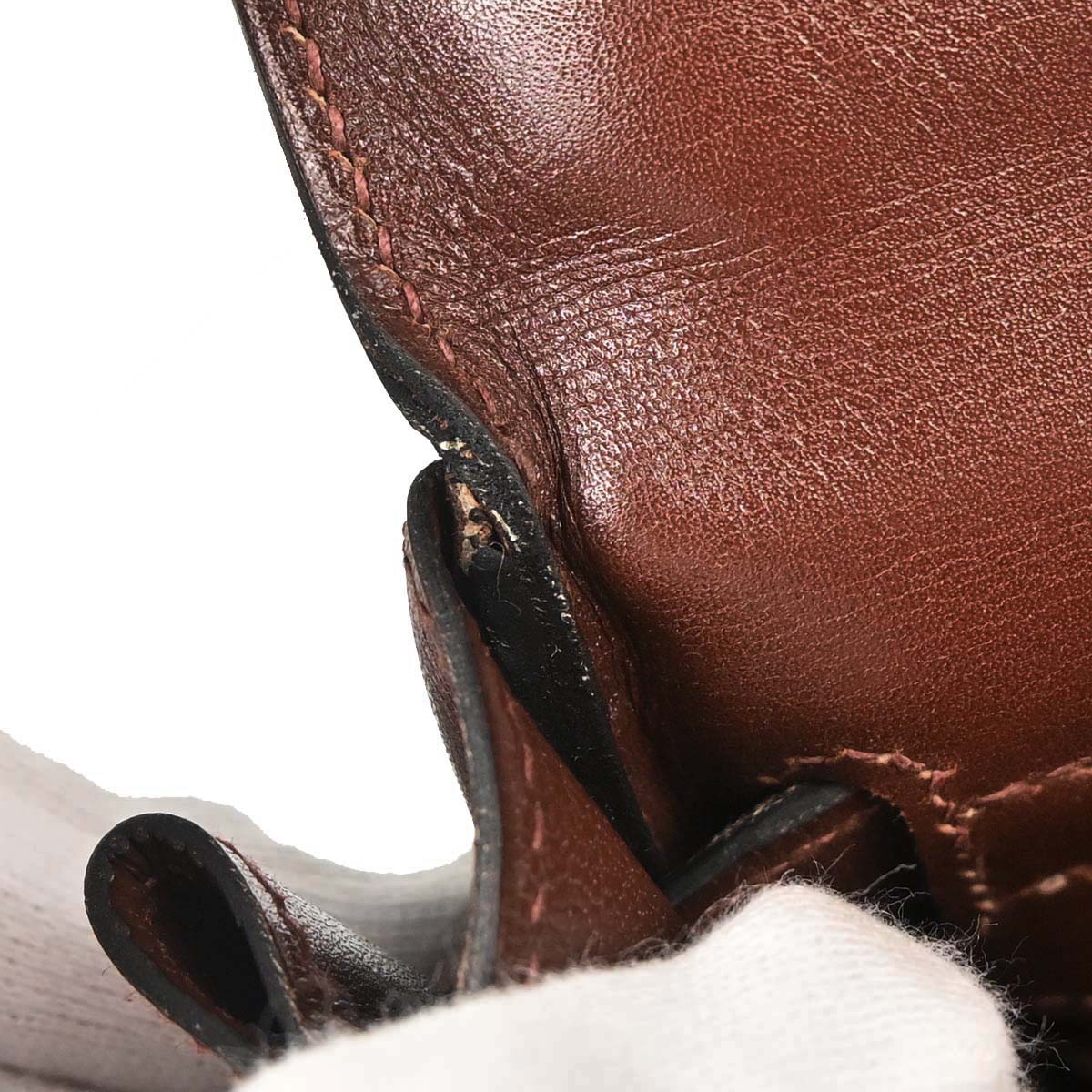 Hermes Marron Fonce Box Calf Kelly 32 Retourne 2way Shoulder Handbag