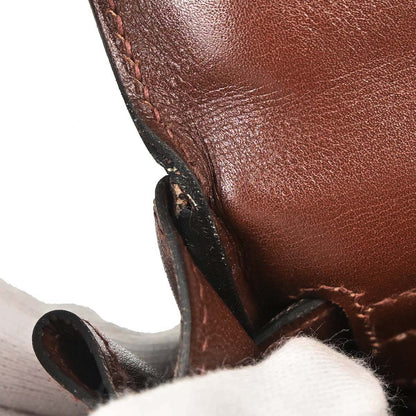 Hermes Marron Fonce Box Calf Kelly 32 Retourne 2way Shoulder Handbag