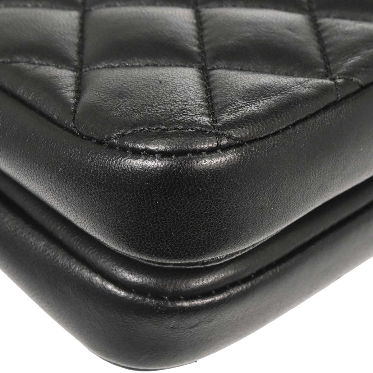 Chanel 2018-2019 Black Lambskin CC Chic Double Flap Shoulder Bag