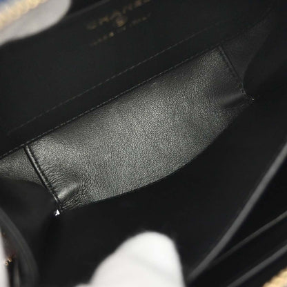 Chanel 2018-2019 Navy Caviar Skin Filigree Vanity Shoulder Bag