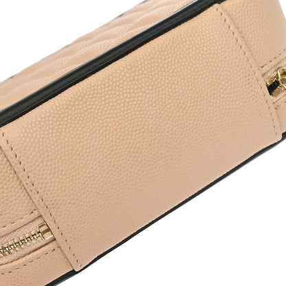 Chanel 2019 Beige Calfskin Filigree Vanity Shoulder Bag