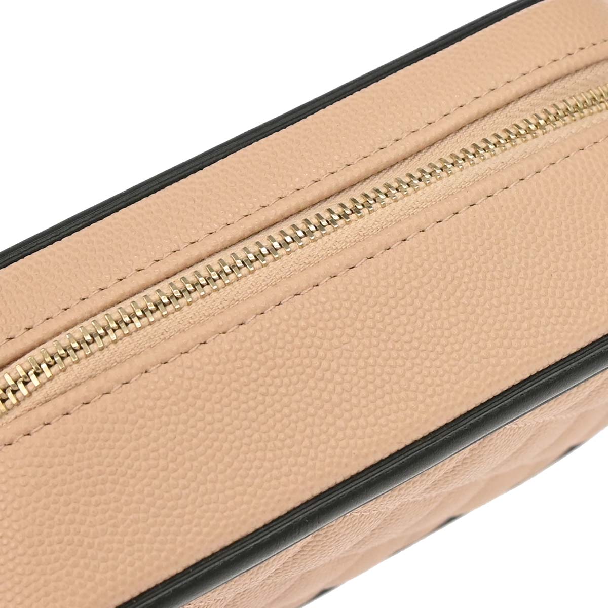 Chanel 2019 Beige Calfskin Filigree Vanity Shoulder Bag