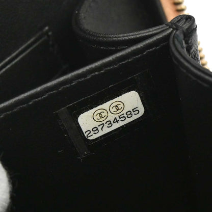 Chanel 2019 Beige Calfskin Filigree Vanity Shoulder Bag