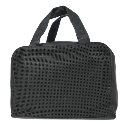 Chanel 2005-2006 Black Perforated Caviar Skin CC Bowler Bag Handbag