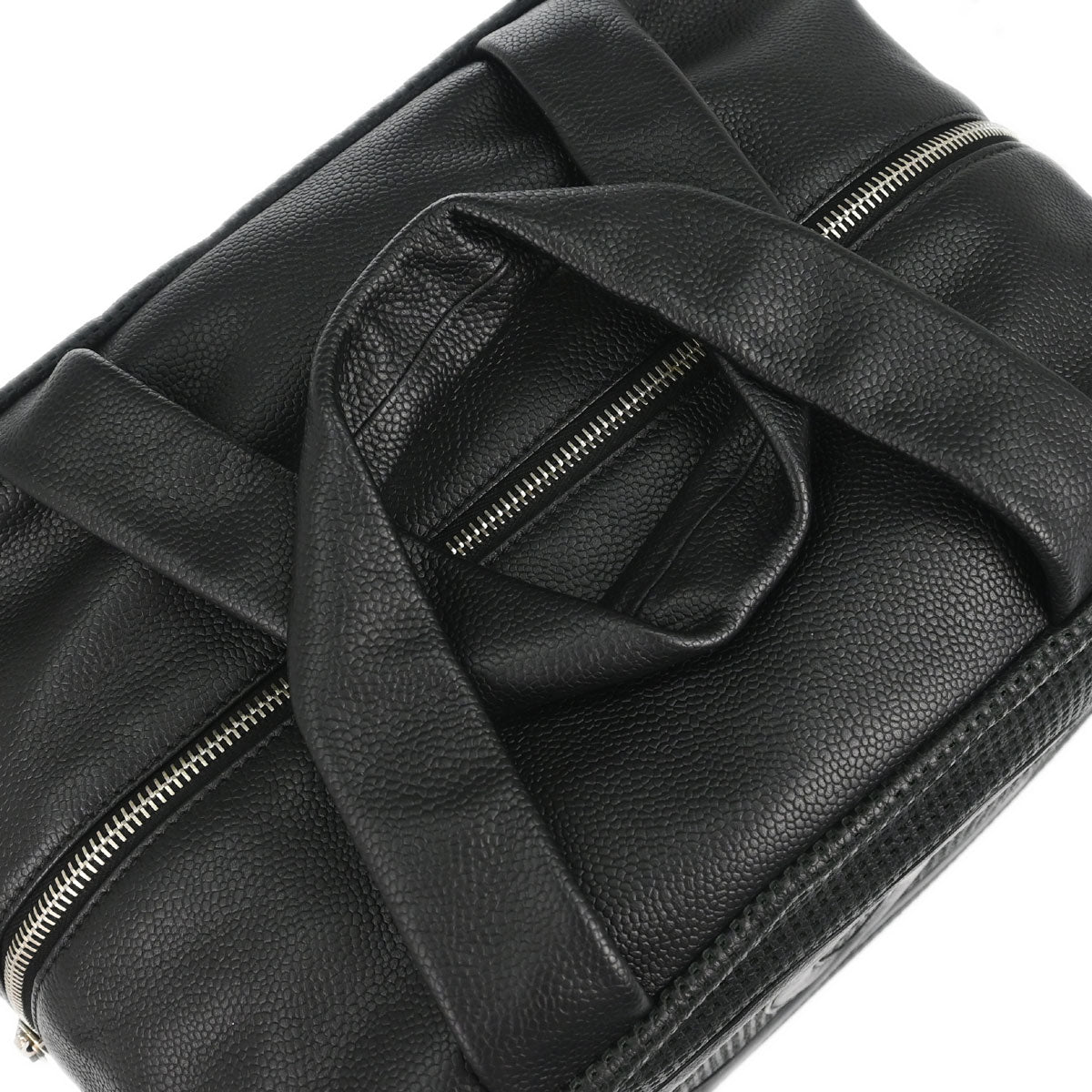 Chanel 2005-2006 Black Perforated Caviar Skin CC Bowler Bag Handbag
