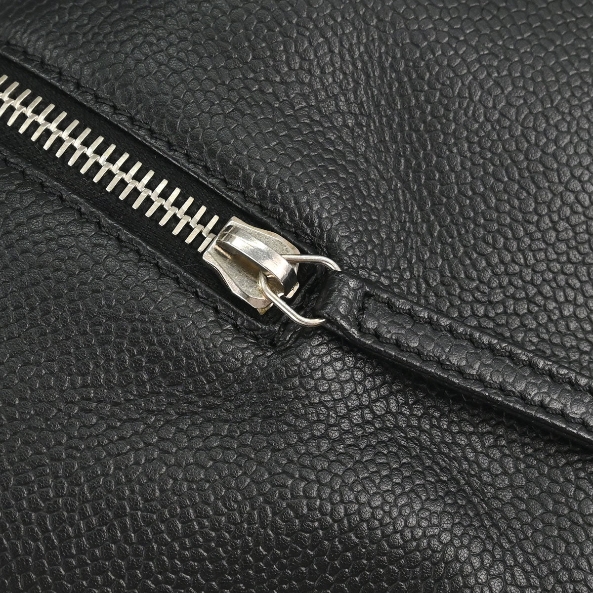 Chanel 2005-2006 Black Perforated Caviar Skin CC Bowler Bag Handbag