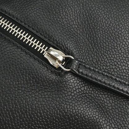 Chanel 2005-2006 Black Perforated Caviar Skin CC Bowler Bag Handbag