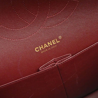 Chanel 2012 Black Lambskin Jumbo Classic Double Flap Shoulder Bag