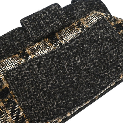 Chanel 2005-2006 Gray Tweed Check Handbag