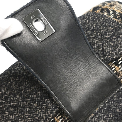 Chanel 2005-2006 Gray Tweed Check Handbag