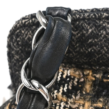 Chanel 2005-2006 Gray Tweed Check Handbag