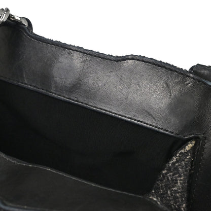 Chanel 2005-2006 Gray Tweed Check Handbag