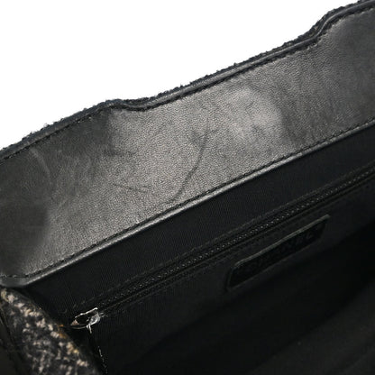 Chanel 2005-2006 Gray Tweed Check Handbag