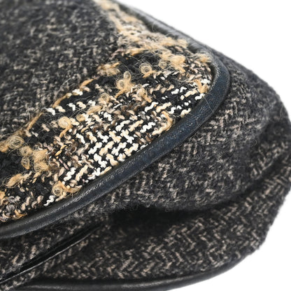 Chanel 2005-2006 Gray Tweed Check Handbag