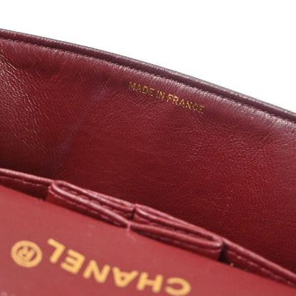 Chanel Black Lambskin Small Classic Double Flap Shoulder Bag