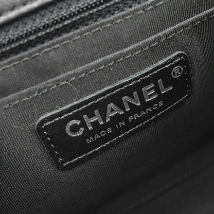 Chanel 2019 Black Calfskin Lurex Elementary Chic Flap Shoulder Bag