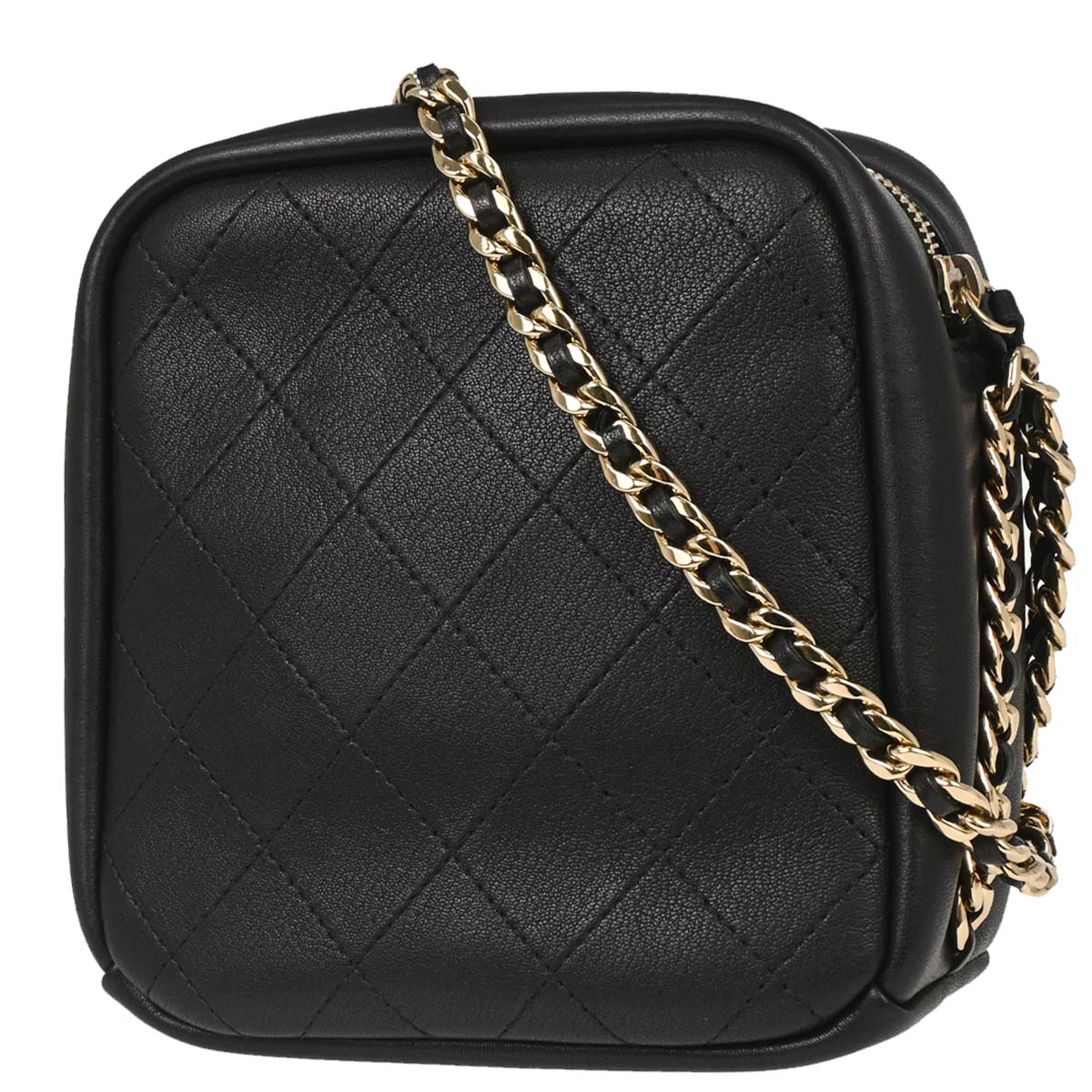 Chanel Black Goatskin Casual Trip Camera Case Shoulder Bag