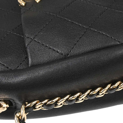 Chanel Black Goatskin Casual Trip Camera Case Shoulder Bag