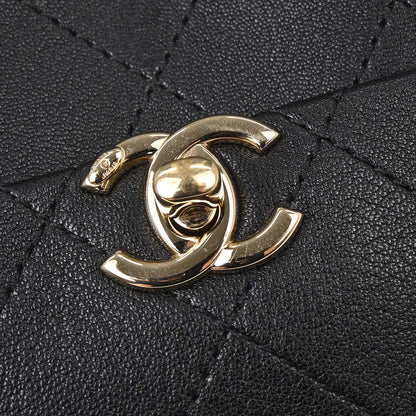 Chanel Black Goatskin Casual Trip Camera Case Shoulder Bag