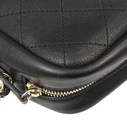 Chanel Black Goatskin Casual Trip Camera Case Shoulder Bag