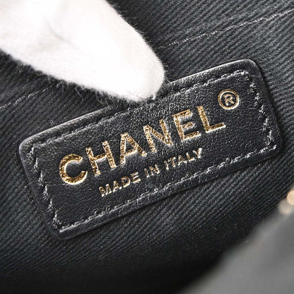 Chanel Black Goatskin Casual Trip Camera Case Shoulder Bag