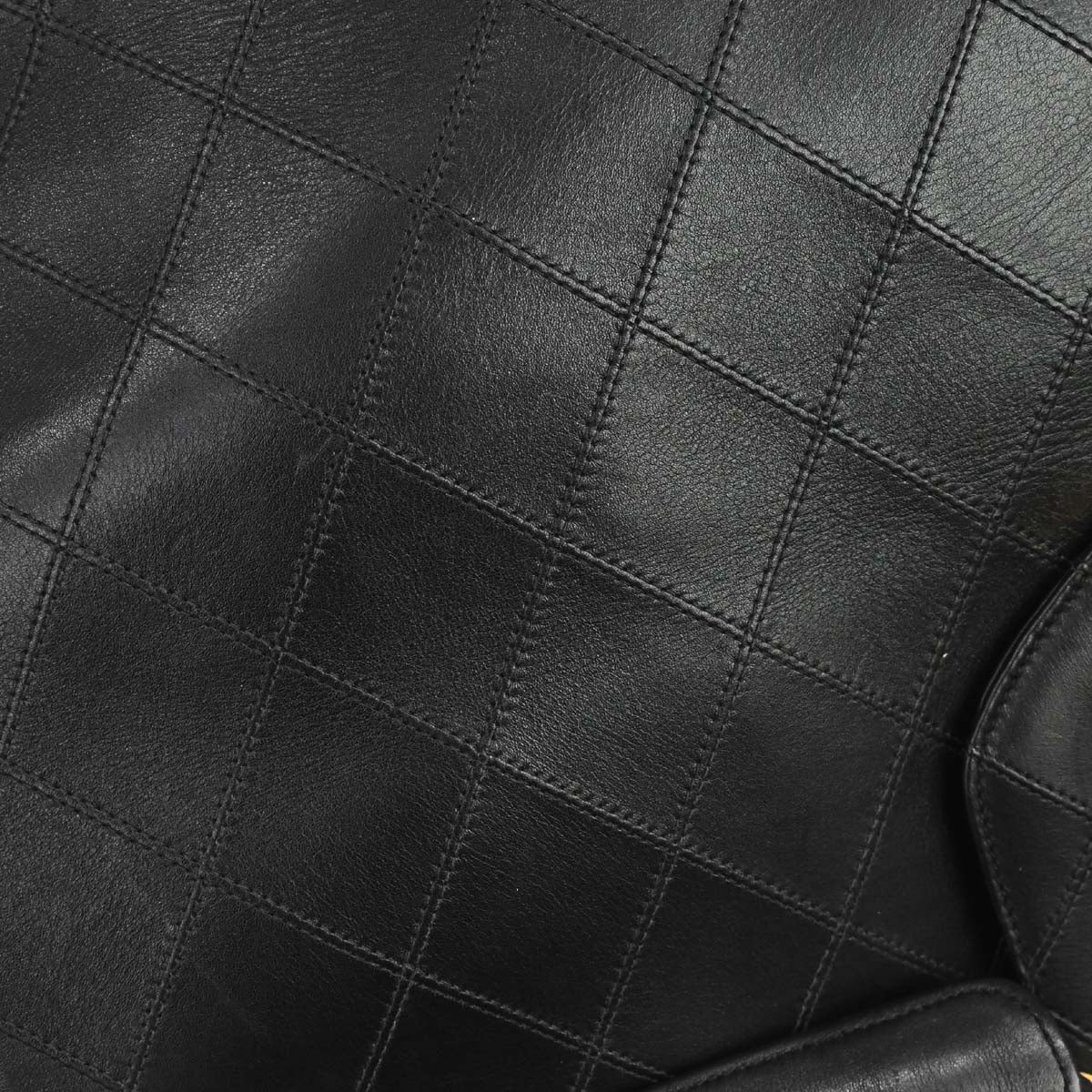 Chanel 1991-1994 Black Lambskin Bicolore Supermodel Shoulder Bag