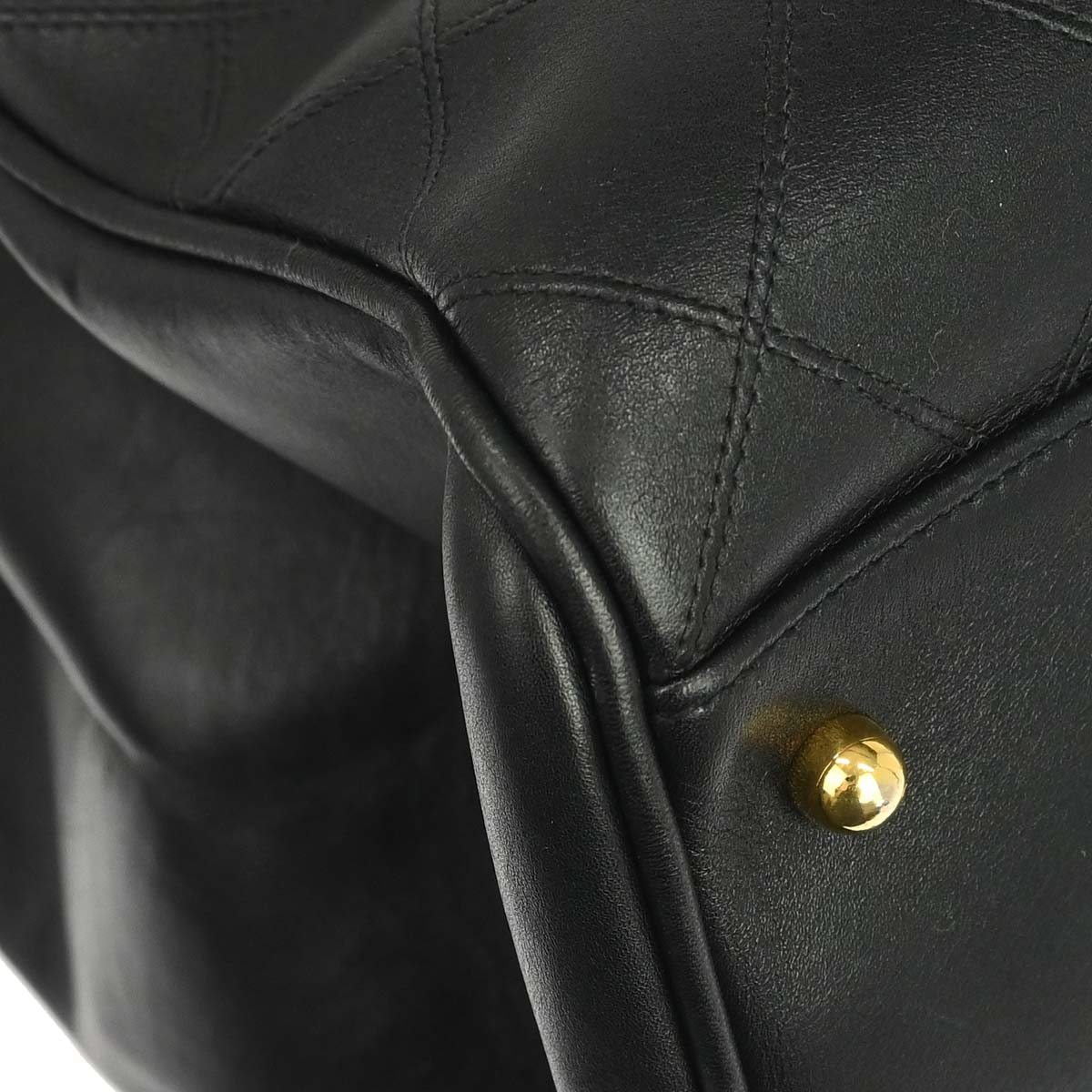 Chanel 1991-1994 Black Lambskin Bicolore Supermodel Shoulder Bag