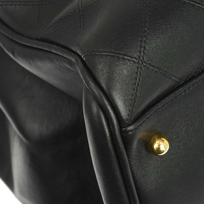 Chanel 1991-1994 Black Lambskin Bicolore Supermodel Shoulder Bag