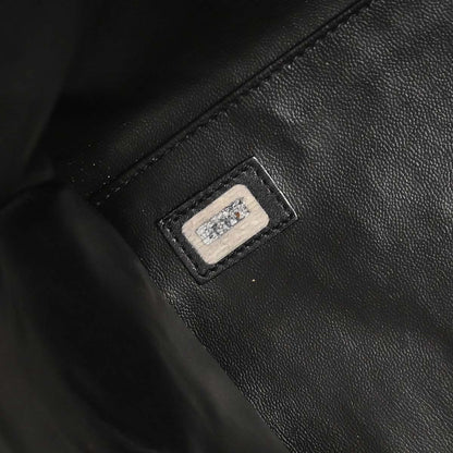 Chanel 1991-1994 Black Lambskin Bicolore Supermodel Shoulder Bag