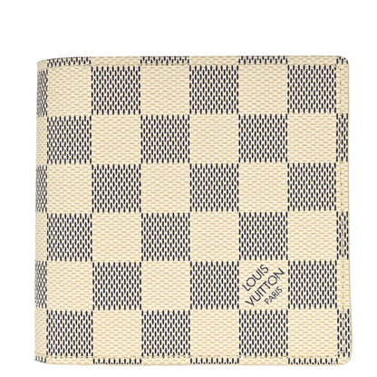 Louis Vuitton 2007 Damier Azur Portefeuille Marco Wallet Purse N60018