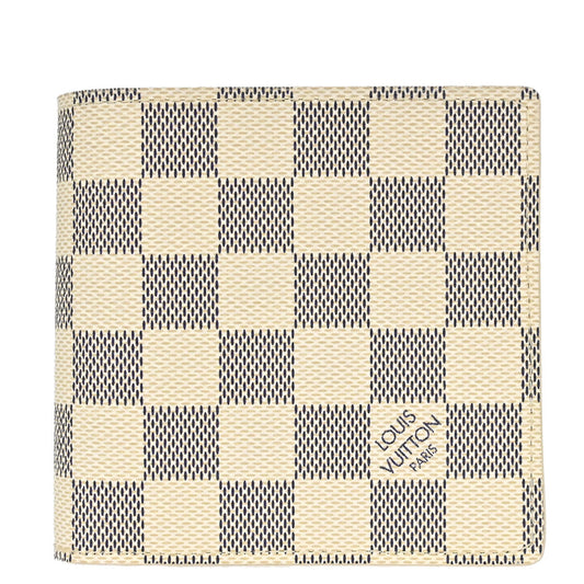 Louis Vuitton 2007 Damier Azur Portefeuille Marco Wallet Purse N60018