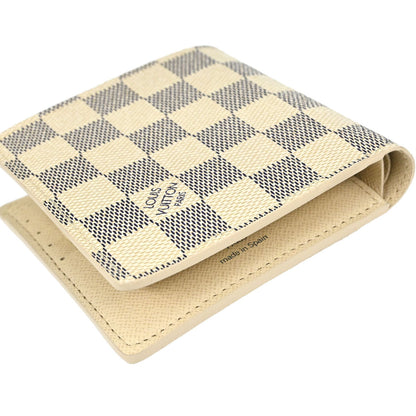 Louis Vuitton 2007 Damier Azur Portefeuille Marco Wallet Purse N60018