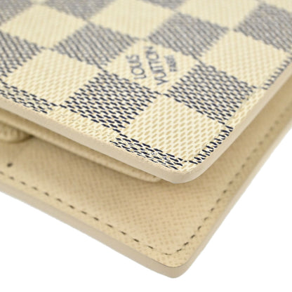 Louis Vuitton 2007 Damier Azur Portefeuille Marco Wallet Purse N60018