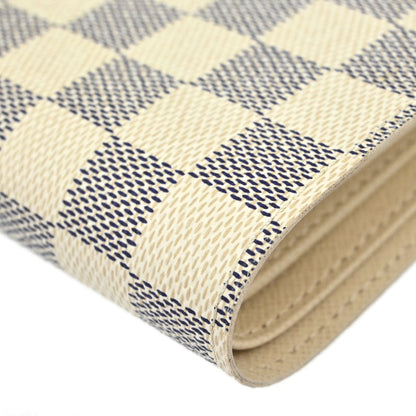 Louis Vuitton 2007 Damier Azur Portefeuille Marco Wallet Purse N60018