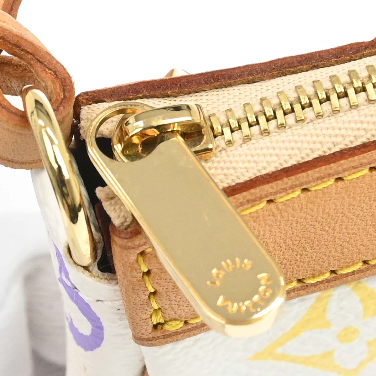 Louis Vuitton White Multicolor Pochette Accessoires 2way Shoulder Handbag M92649