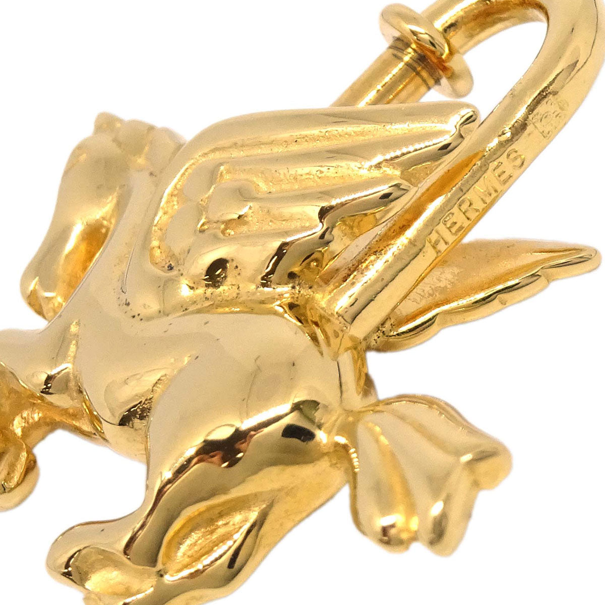 Hermes 1993 Le Cheval Pegasus Cadena Gold Small Good