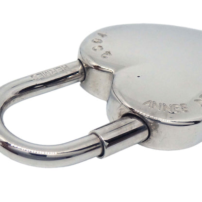 Hermes Annee De La Fantaisie Cadena Padlock Bag Charm Silver Small Good
