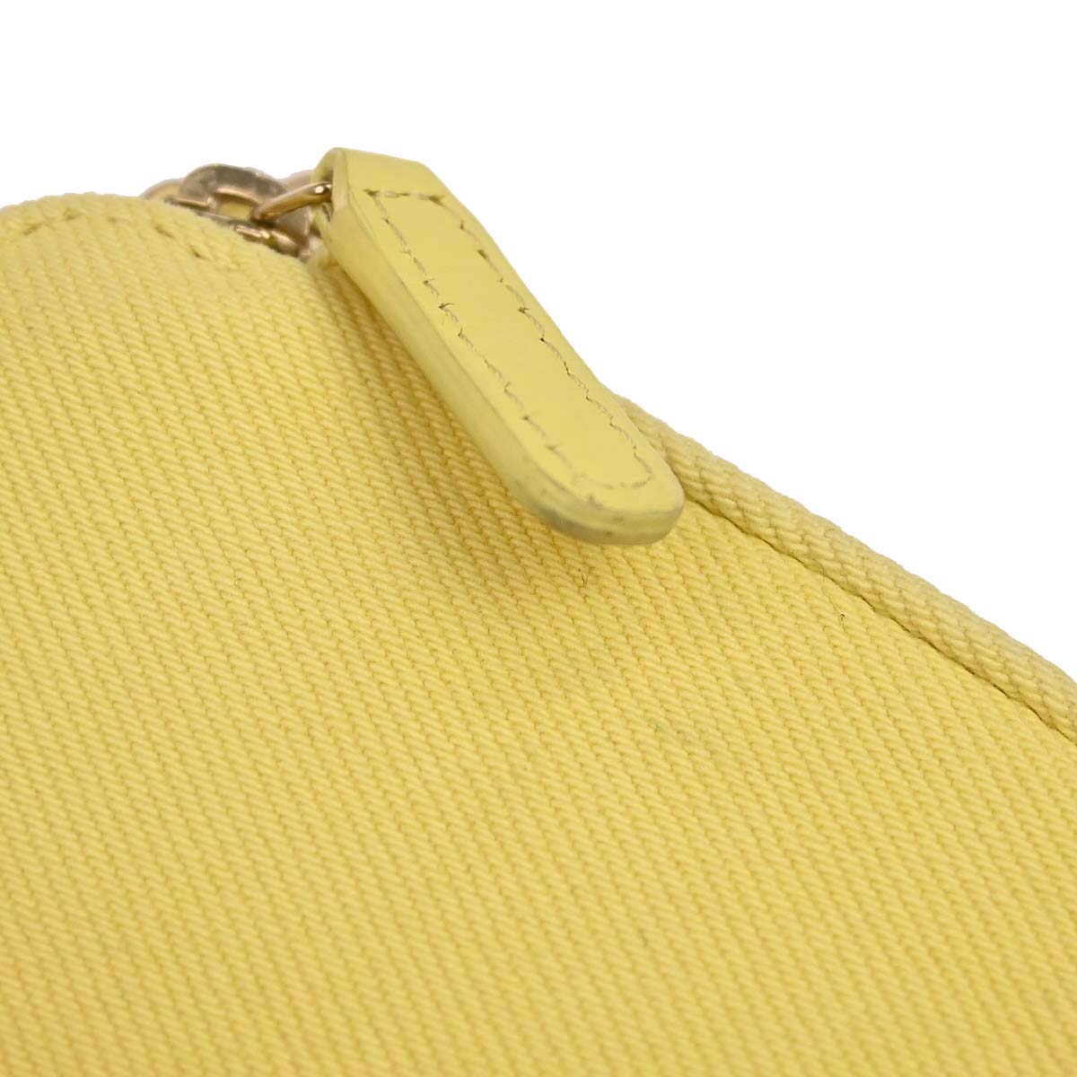 Chanel 2019 Yellow Denim Coco Wallet on Chain WOC Shoulder Bag