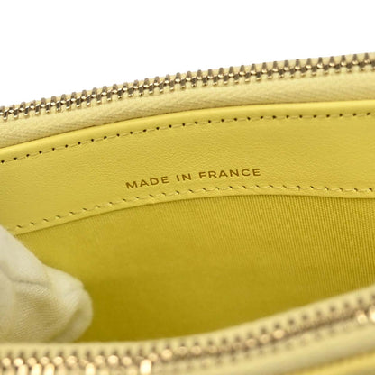 Chanel 2019 Yellow Denim Coco Wallet on Chain WOC Shoulder Bag