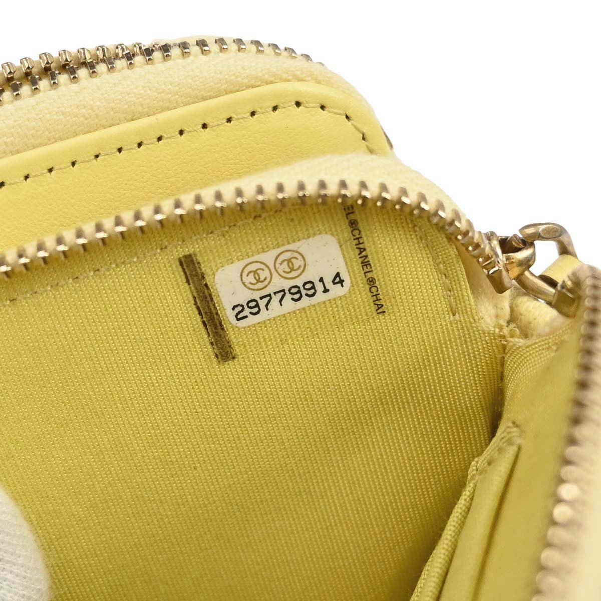 Chanel 2019 Yellow Denim Coco Wallet on Chain WOC Shoulder Bag
